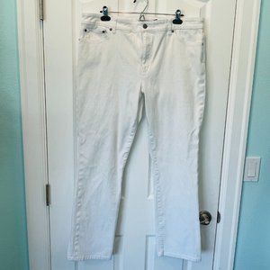 Ralph Lauren White Premier Straight Jeans 16